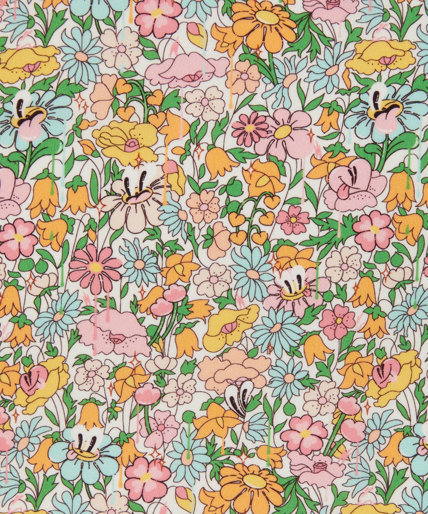 Flowers Print Dog Bandana
