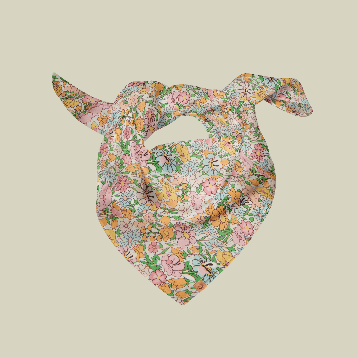 Flowers Print Dog Bandana