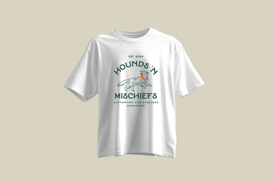  Hounds & Mischiefs Oversized Crew Neck T-shirt  