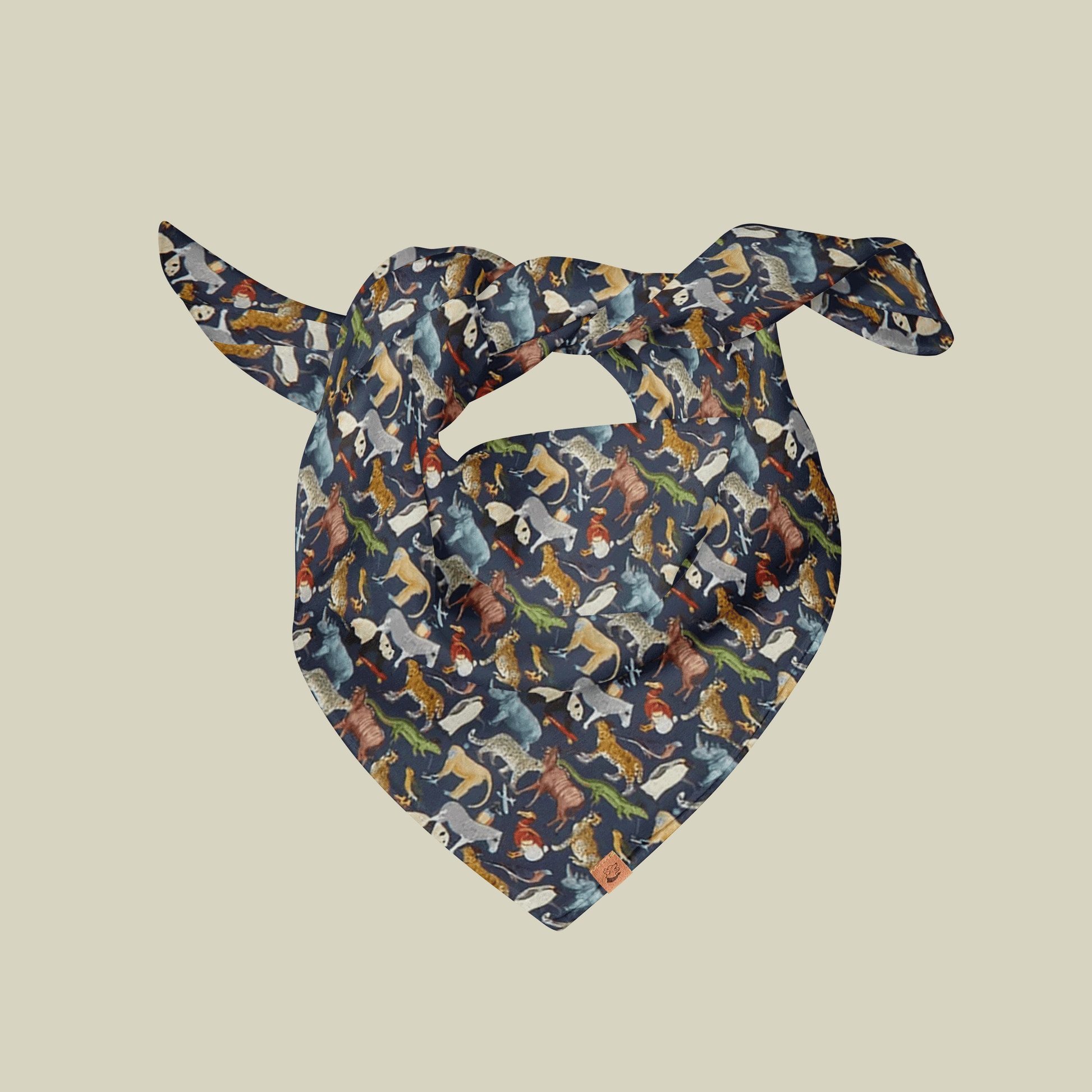  Hounds & Mischiefs Zoo Print Dog Bandana  