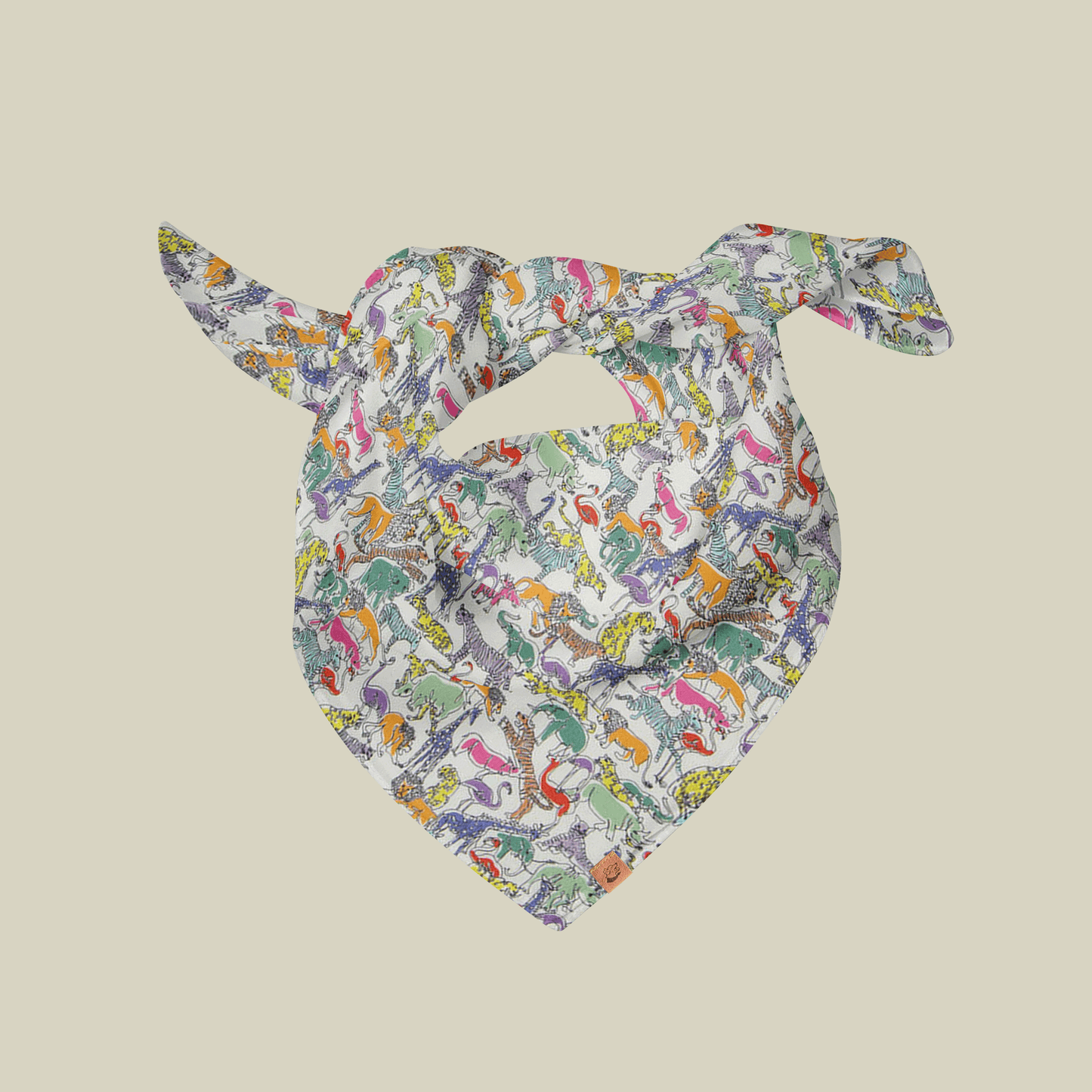  Hounds & Mischiefs Zoo Print Dog Bandana  