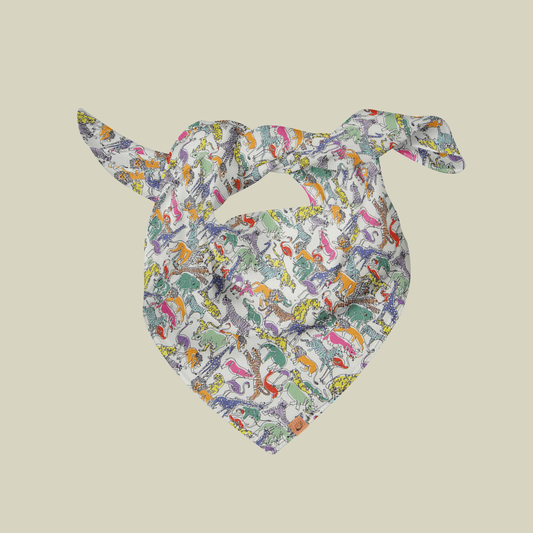  Hounds & Mischiefs Zoo Print Dog Bandana  
