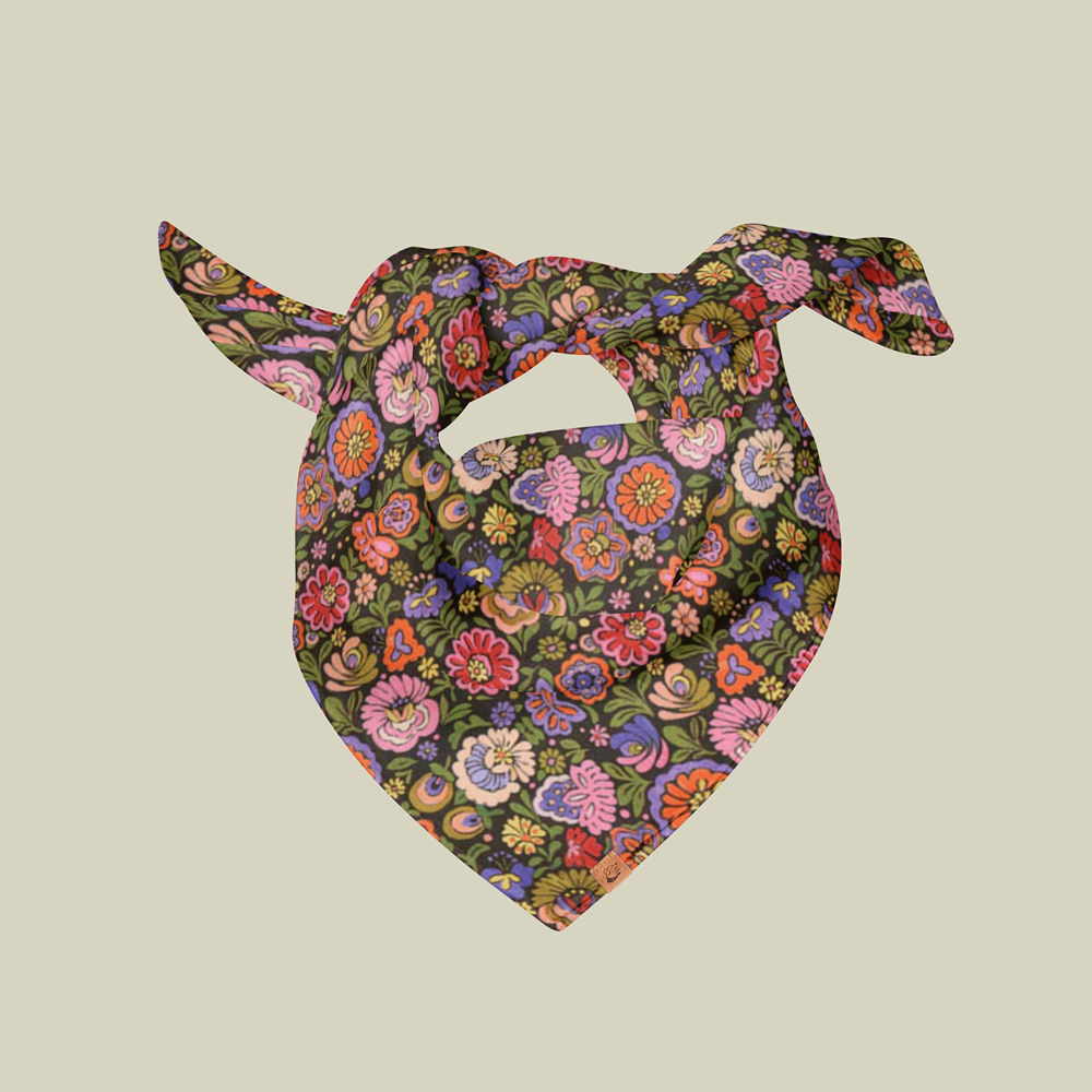 Begonia Print Dog Bandana